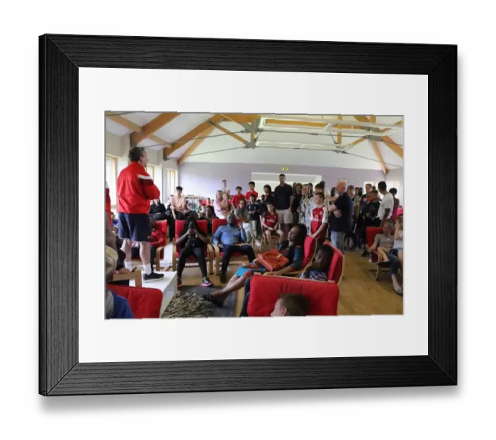 Framed Print : Arsenal Soccer Schools Residential Camp 2017: Train with Arsenal FC Framed Print : Arsenal Soccer Schools Residential Camp 2017: Train with Arsenal FC