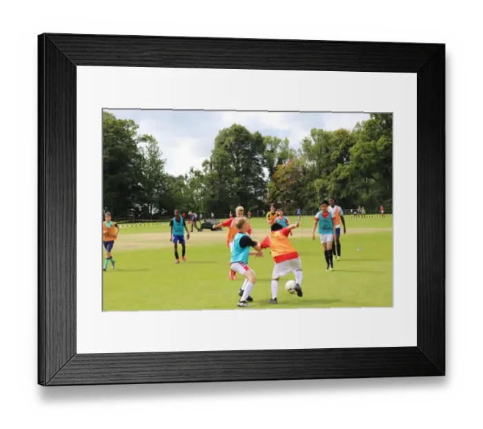 Framed Print : Arsenal Soccer School 2017: Train at Arsenal Football Club's Residential Camp