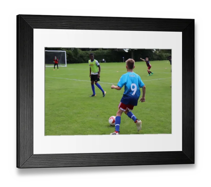 Framed Print : Arsenal Soccer School: Train at Arsenal Residential Camp 2017