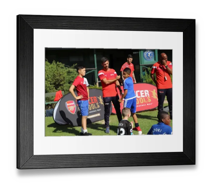 Framed Print : Arsenal Soccer School 2017: Train at Arsenal Football Club's Residential Camp