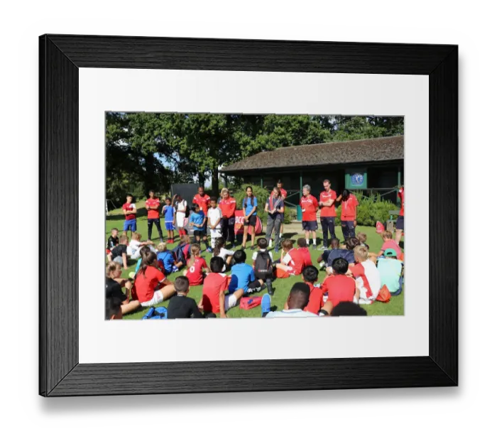 Framed Print : Arsenal Soccer School 2017: Train at Arsenal Football Club's Residential Camp