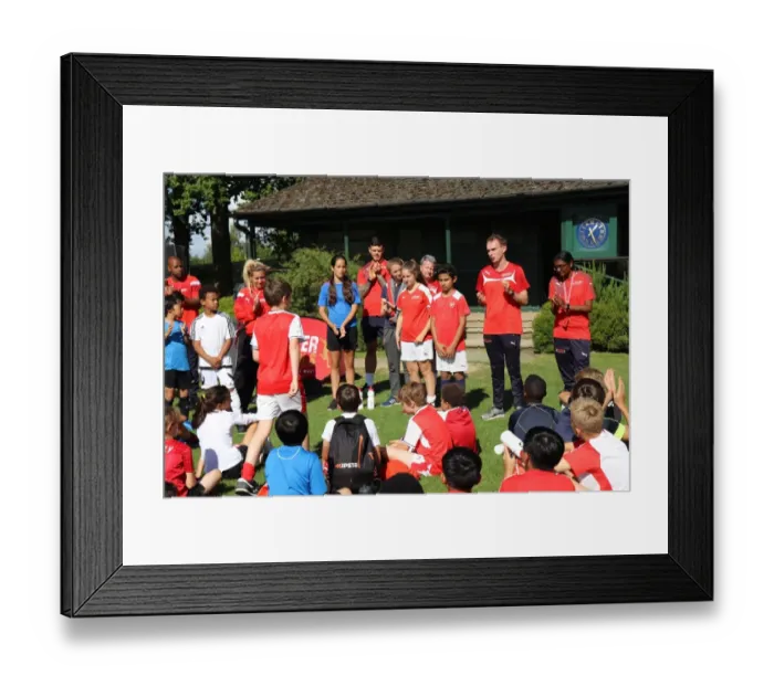 Framed Print : Arsenal Soccer School 2017: Train at Arsenal FC - Residential Camp