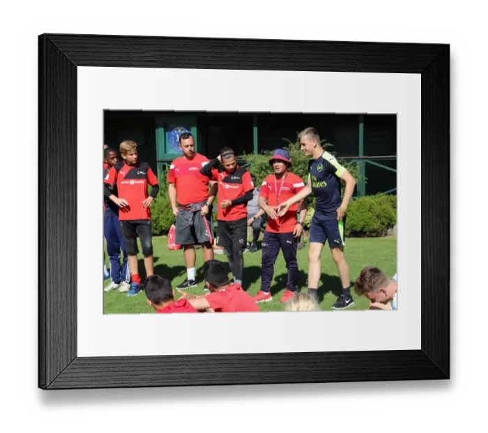 Framed Print : Arsenal Soccer School 2017: Train with Arsenal FC - Residential Camp