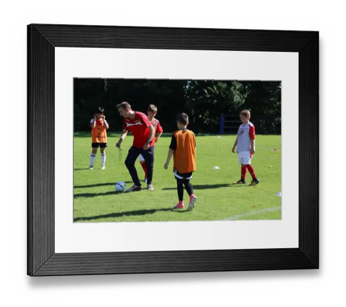 Framed Print : Arsenal Football Club Soccer Schools: Train at the Residential Camp 2017