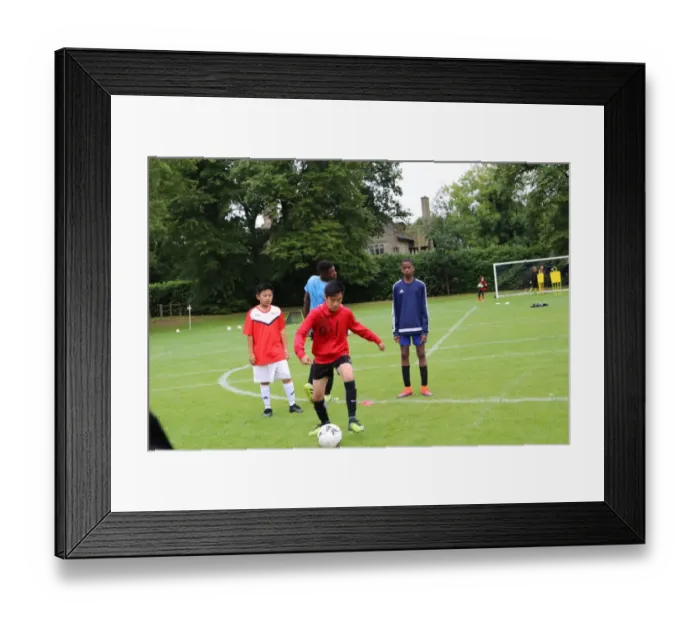 Framed Print : Arsenal Soccer School 2017: Train at Arsenal Football Club's Residential Camp