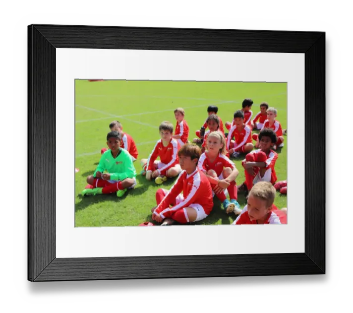 Framed Print : Arsenal Soccer School 2017: Train with Arsenal FC - Residential Camp