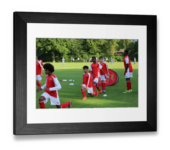 Framed Print : Arsenal Soccer School 2017: Train with Arsenal FC - Residential Camp