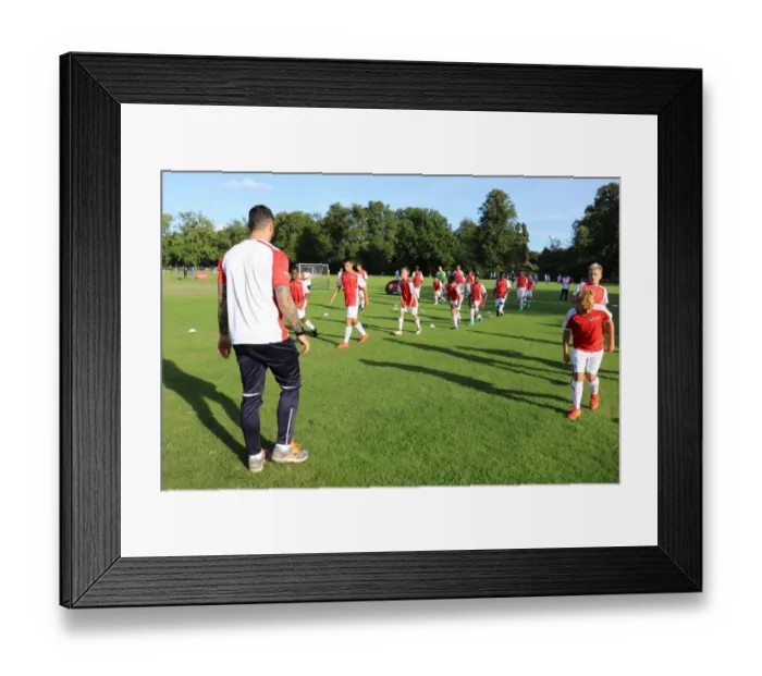 Framed Print : Arsenal Soccer School 2017: Train with Arsenal FC - Residential Camp