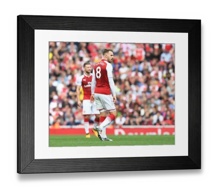 Framed Print : Aaron Ramsey in Action: Arsenal vs AFC Bournemouth, Premier League 2017-18 Framed Print : Aaron Ramsey in Action: Arsenal vs AFC Bournemouth, Premier League 2017-18