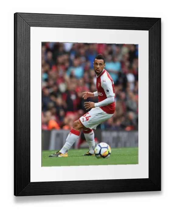 Framed Print : Francis Coquelin in Action: Arsenal vs AFC Bournemouth, Premier League 2017-18