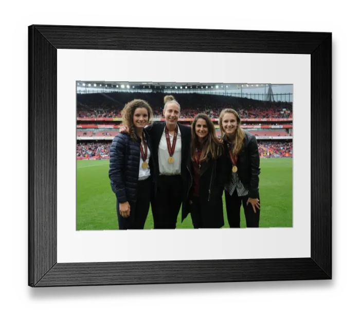 Framed Print : Arsenal Women Celebrate European Championship Victories at Emirates Stadium Framed Print : Arsenal Women Celebrate European Championship Victories at Emirates Stadium