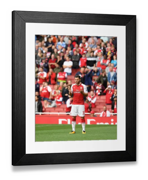 Framed Print : Sead Kolasinac: Arsenal's Ready-to-Rumble Defender Ahead of Arsenal v AFC Bournemouth Clash