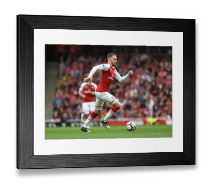 Framed Print : Aaron Ramsey in Action: Arsenal vs AFC Bournemouth, Premier League 2017-18 Framed Print : Aaron Ramsey in Action: Arsenal vs AFC Bournemouth, Premier League 2017-18