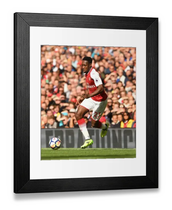 Framed Print : Danny Welbeck in Action: Arsenal vs AFC Bournemouth, Premier League 2017-18