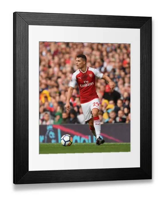 Framed Print : Granit Xhaka in Action: Arsenal vs AFC Bournemouth, Premier League 2017-18 Framed Print : Granit Xhaka in Action: Arsenal vs AFC Bournemouth, Premier League 2017-18