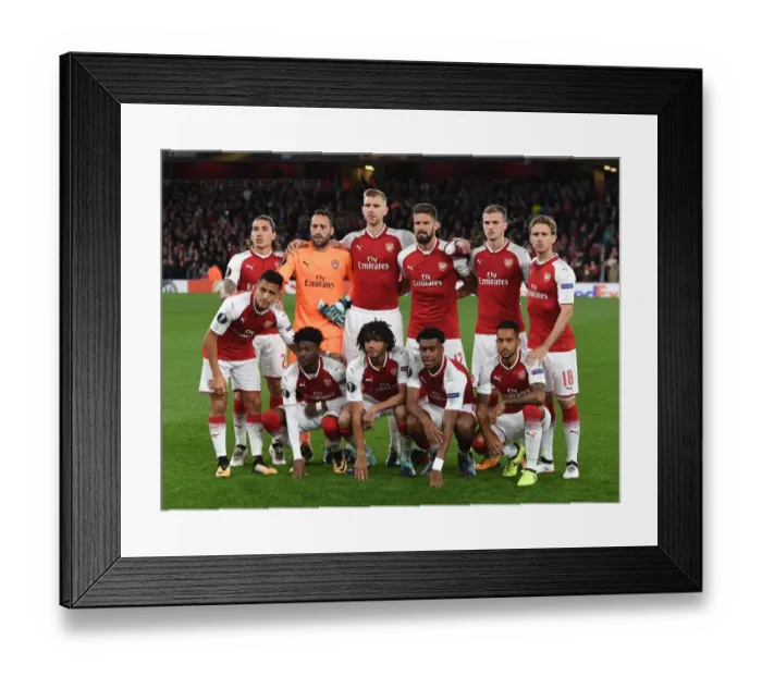 Framed Print : Arsenal FC vs. 1. FC Koeln: The United Front of the Gunners (UEFA Europa League, 2017)