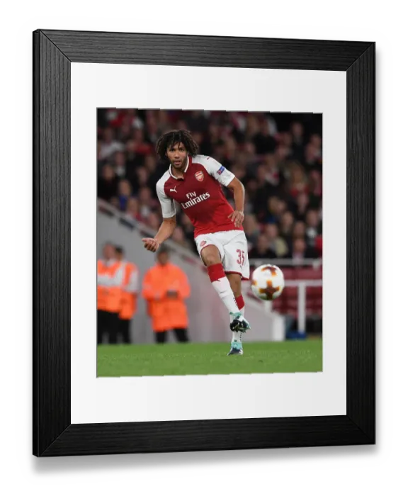 Framed Print : Mohamed Elneny (Arsenal). Arsenal 3: 1 FC Cologne Framed Print : Mohamed Elneny (Arsenal). Arsenal 3: 1 FC Cologne