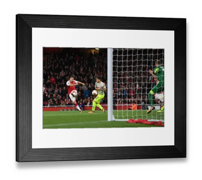Framed Print : Sead Kolasinac Scores First Arsenal Goal: Arsenal FC vs. 1. FC Koeln, Europa League 2017