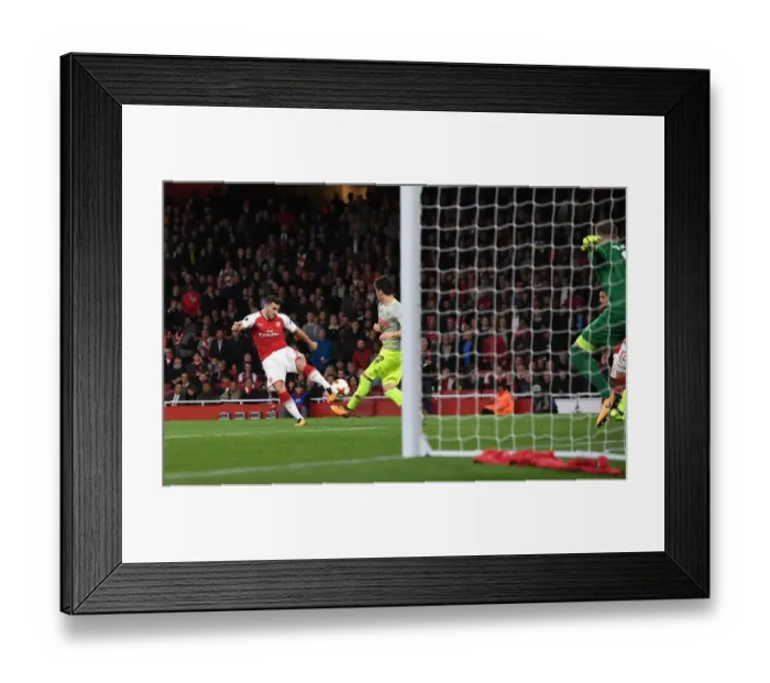 Framed Print : Sead Kolasinac Scores First Arsenal Goal: Arsenal FC vs. 1. FC Koeln, Europa League 2017