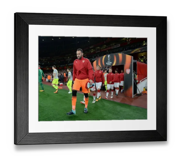 Framed Print : Arsenal FC vs. 1. FC Koeln: David Ospina Ready for Europa League Action Framed Print : Arsenal FC vs. 1. FC Koeln: David Ospina Ready for Europa League Action