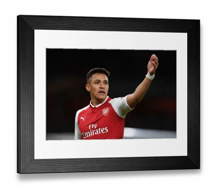 Framed Print : Alexis Sanchez: Arsenal Star in Action against 1. FC Koeln, UEFA Europa League (2017)