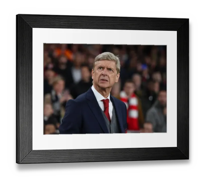 Framed Print : Arsene Wenger Faces 1. FC Koeln in Europa League Clash (2017)