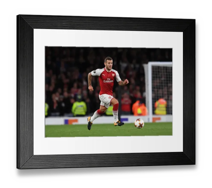 Framed Print : Jack Wilshere: Arsenal's Midfield Maestro in Europa League Action against 1. FC Koeln Framed Print : Jack Wilshere: Arsenal's Midfield Maestro in Europa League Action against 1. FC Koeln