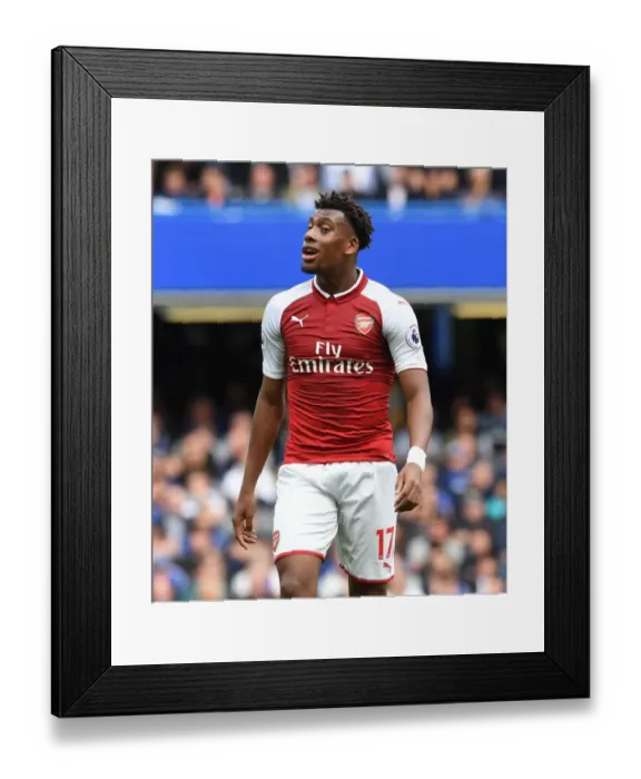 Framed Print : Alex Iwobi in Action: Chelsea vs Arsenal, Premier League 2017-18