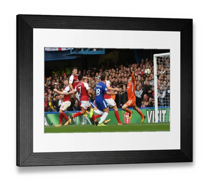 Framed Print : Controversial Offside: Shkodran Mustafi's Disallowed Goal (Chelsea vs. Arsenal, 2017-18)