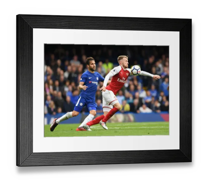 Framed Print : Ramsey vs. Fabregas: Battle of the Midfields - Chelsea vs. Arsenal, Premier League 2017-18 Framed Print : Ramsey vs. Fabregas: Battle of the Midfields - Chelsea vs. Arsenal, Premier League 2017-18