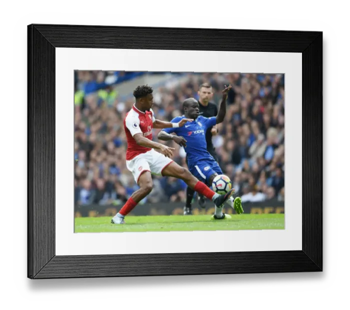 Framed Print : Clash of Midfield Titans: Iwobi vs. Kante - A Battle for Supremacy in Chelsea vs. Arsenal Premier League 2017-18 Framed Print : Clash of Midfield Titans: Iwobi vs. Kante - A Battle for Supremacy in Chelsea vs. Arsenal Premier League 2017-18