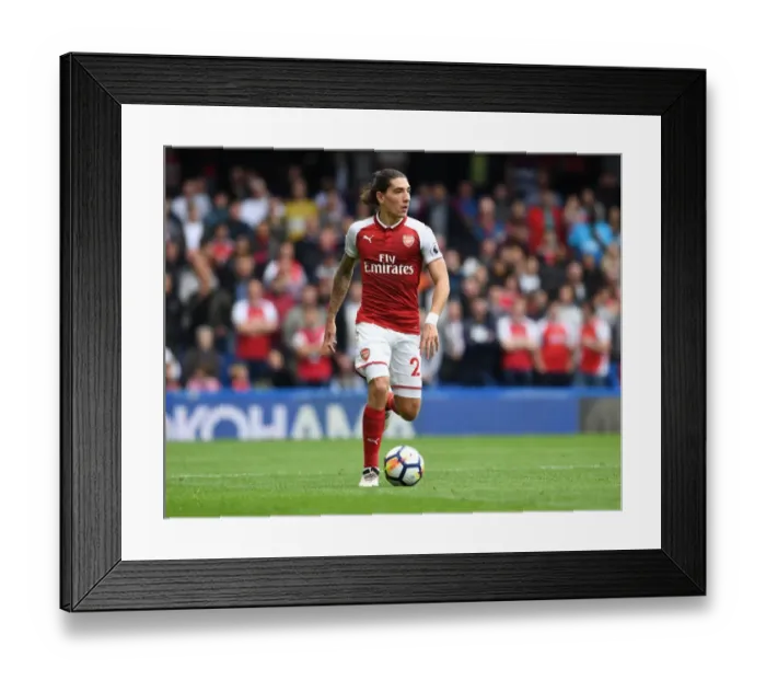 Framed Print : Hector Bellerin in Action: Chelsea vs. Arsenal, Premier League 2017-18