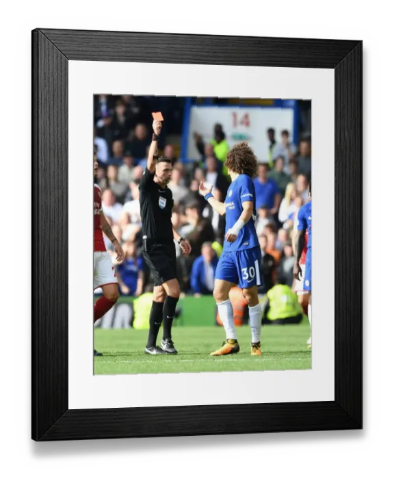 Framed Print : Red Card Drama: Sead Kolasinac vs. David Luiz - Chelsea vs. Arsenal, 2017-18 Premier League Framed Print : Red Card Drama: Sead Kolasinac vs. David Luiz - Chelsea vs. Arsenal, 2017-18 Premier League