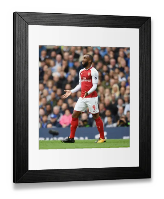 Framed Print : Alex Lacazette in Action: Chelsea vs Arsenal, Premier League 2017-18 Framed Print : Alex Lacazette in Action: Chelsea vs Arsenal, Premier League 2017-18
