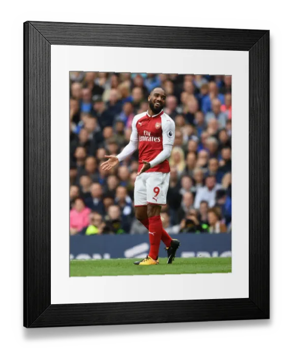 Framed Print : Alex Lacazette in Action: Arsenal vs. Chelsea (2017-18) Framed Print : Alex Lacazette in Action: Arsenal vs. Chelsea (2017-18)