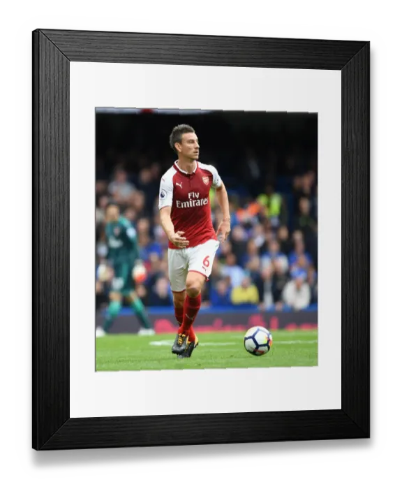 Framed Print : Unwavering Focus: Laurent Koscielny's Intense Concentration in the Chelsea-Arsenal Rivalry (2017-18) Framed Print : Unwavering Focus: Laurent Koscielny's Intense Concentration in the Chelsea-Arsenal Rivalry (2017-18)