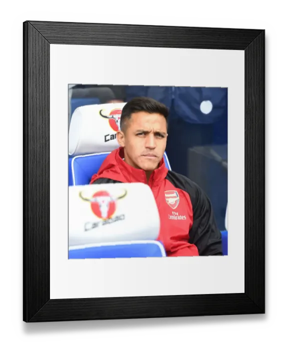 Framed Print : Alexis Sanchez on Arsenal Bench: Chelsea vs Arsenal, Premier League 2017-18 Framed Print : Alexis Sanchez on Arsenal Bench: Chelsea vs Arsenal, Premier League 2017-18