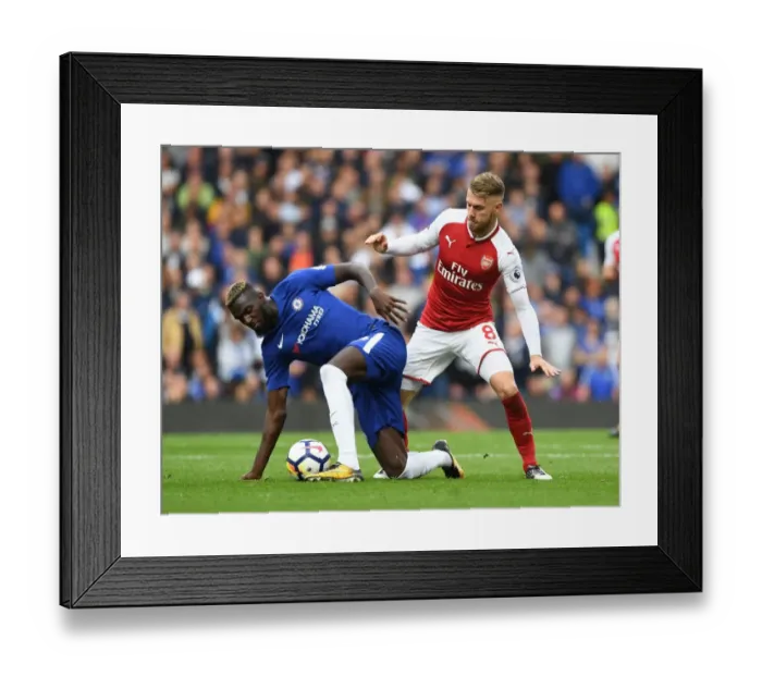 Framed Print : Clash at Stamford Bridge: Ramsey vs. Bakayoko Framed Print : Clash at Stamford Bridge: Ramsey vs. Bakayoko