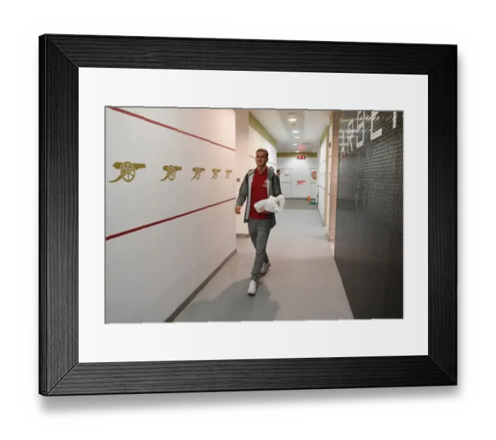 Framed Print : Rob Holding's Arrival: Arsenal vs Doncaster Rovers in Carabao Cup