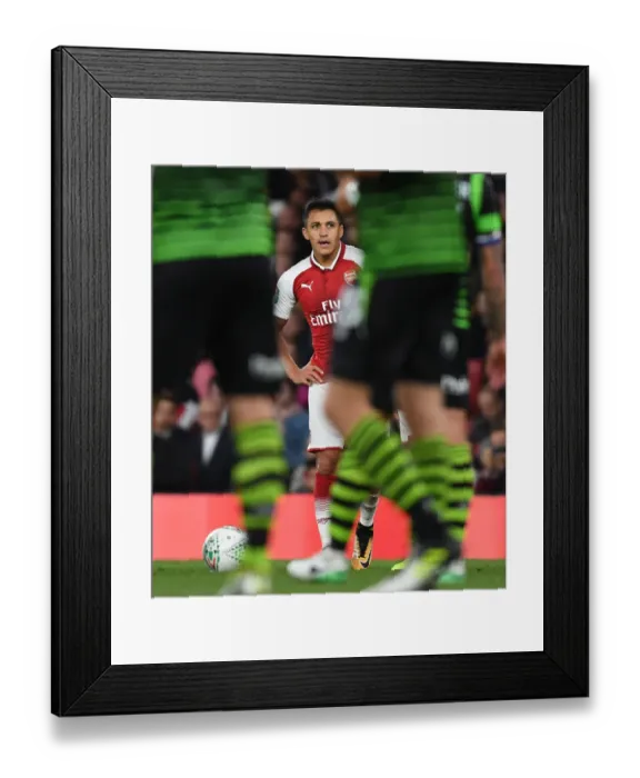 Framed Print : Alexis Sanchez: Arsenal's Brilliant Forward Leads Team to Carabao Cup Victory over Doncaster Rovers
