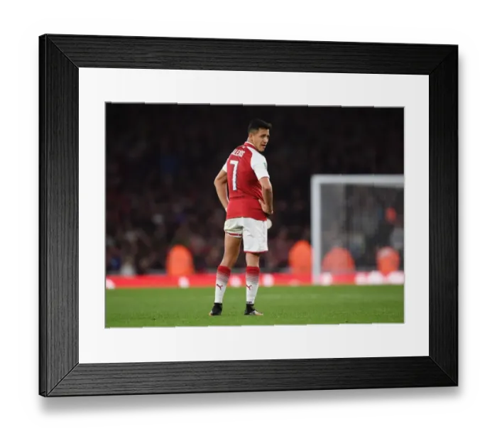 Framed Print : Alexis Sanchez: Arsenal's Star Forward Secures Carabao Cup Victory over Doncaster Rovers