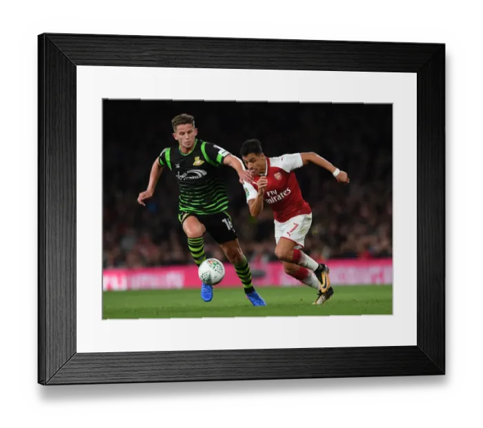 Framed Print : Arsenal's Alexis Sanchez Faces Off Against Doncaster's Jordan Houghton in Carabao Cup Clash Framed Print : Arsenal's Alexis Sanchez Faces Off Against Doncaster's Jordan Houghton in Carabao Cup Clash