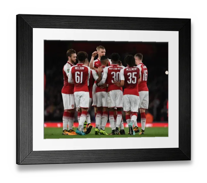 Framed Print : Theo Walcott's Goal: Arsenal's Carabao Cup Victory over Doncaster Rovers