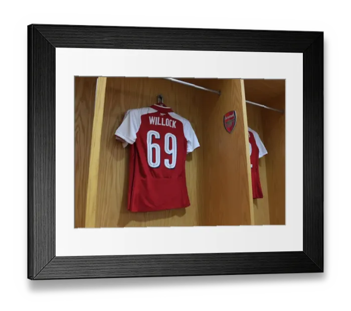 Framed Print : Joe Willock (Arsenal) shirt. Arsenal 1: 0 Doncaster Framed Print : Joe Willock (Arsenal) shirt. Arsenal 1: 0 Doncaster