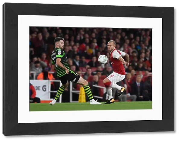 Jack Wilshere (Arsenal) Ben Whiteman (Doncaster). Arsenal 1: 0 Doncaster. The Carabao Cup