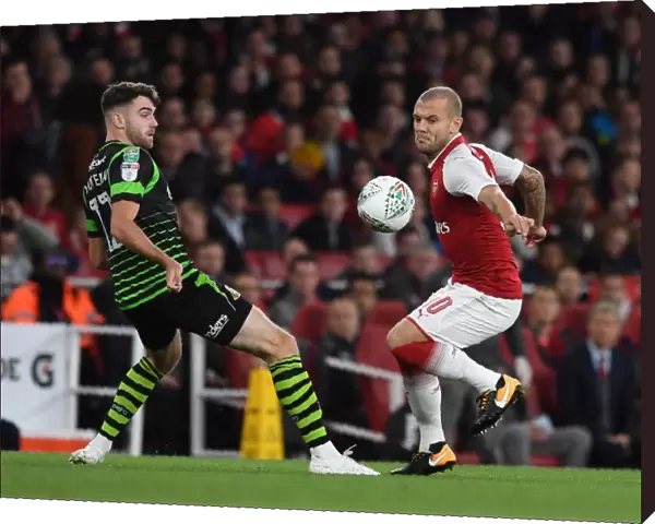 Jack Wilshere (Arsenal) Ben Whiteman (Doncaster). Arsenal 1: 0 Doncaster. The Carabao Cup