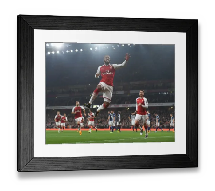 Framed Print : Alex Lacazette's Thrilling Game-Winning Goal for Arsenal Against West Bromwich Albion, 2017 Framed Print : Alex Lacazette's Thrilling Game-Winning Goal for Arsenal Against West Bromwich Albion, 2017