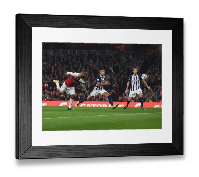 Framed Print : Alex Lacazette Scores for Arsenal vs. West Bromwich Albion (September 2017) Framed Print : Alex Lacazette Scores for Arsenal vs. West Bromwich Albion (September 2017)