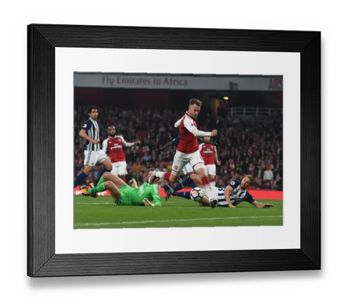 Framed Print : Clash of the Titans: Ramsey vs. Foster at Emirates Stadium