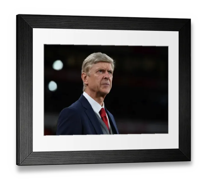Framed Print : Arsene Wenger: Arsenal Manager Before Arsenal vs West Bromwich Albion, Premier League 2017-18